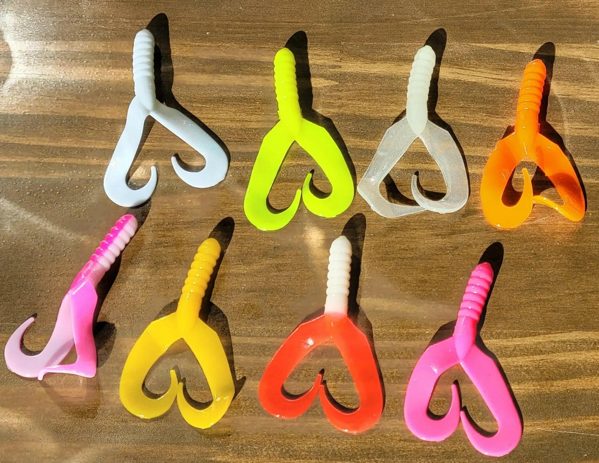 🍁Double Tail 3" Jig Body, Assorted Colors Stony Tackle Shack Fishing Baits & Lures art-noise.myshopify.com double-tail-3-jig-body-assorted-colors-1