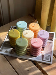 Squiggle Eloise and Oliver Decorative Candle art-noise.myshopify.com squiggle