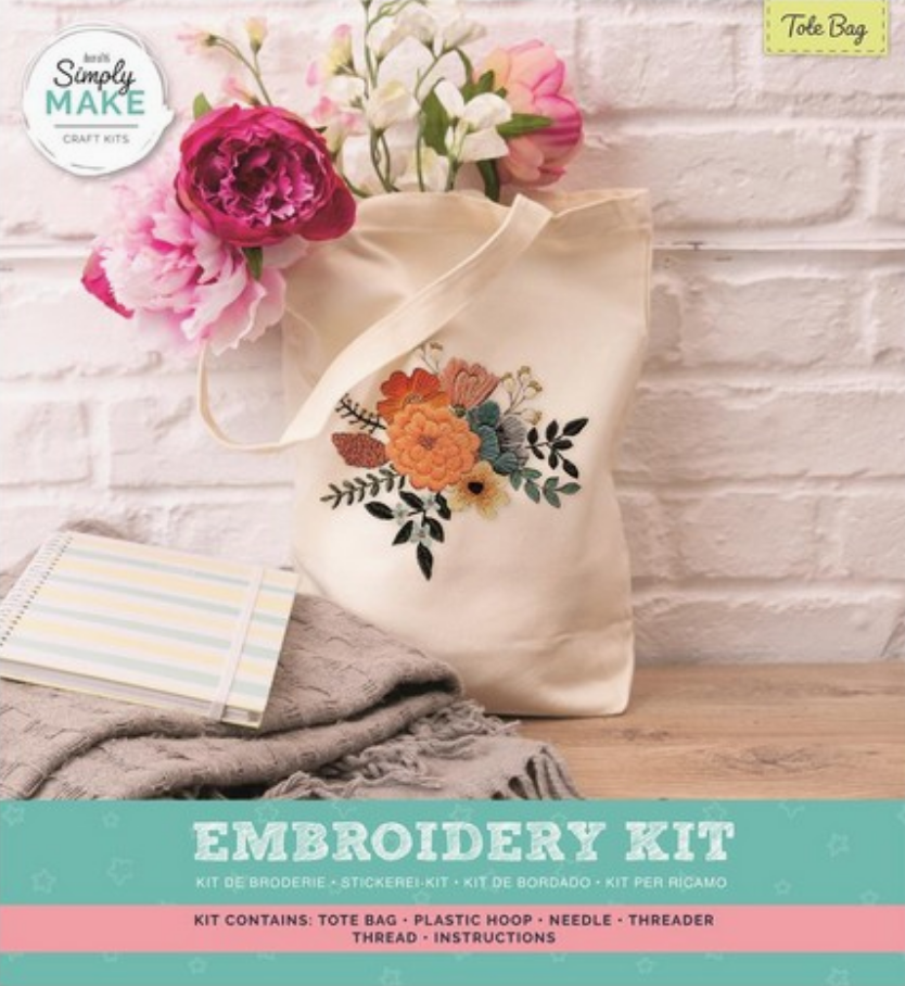 Embroidery Tote Bag Kit - White - Art Noise