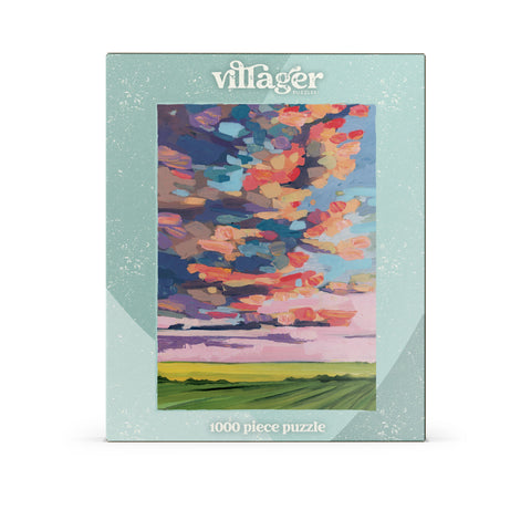 Prairie Sky | 1000-Piece Puzzle for Adults | Designed in Canada by Amy Dixon Villager Puzzles Puzzle art-noise.myshopify.com prairie-sky-1000-piece-puzzle-for-adults-designed-in-canada-by-amy-dixon