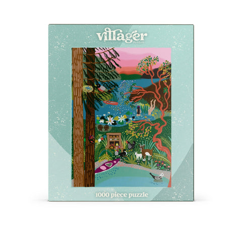 Salt Spring Island Swim | 1000-Piece Puzzle for Adults | Designed in Canada by Anja Jane