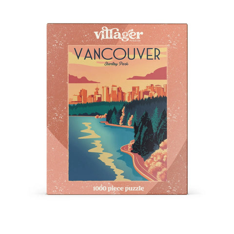  Vancouver Sunset | 1000-Piece Puzzle for Adults | Designed in Canada by Capri Sadler Villager Puzzles Puzzle art-noise.myshopify.com vancouver-sunset-1000-piece-puzzle-for-adults-designed-in-canada-by-capri-sadler