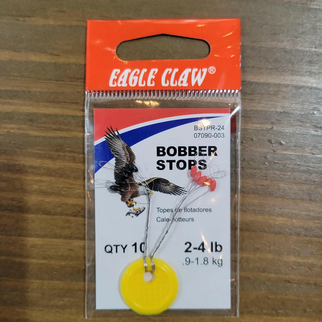Eagle Claw Bobber Stop 2-4lb Rubber w/ring (SM)