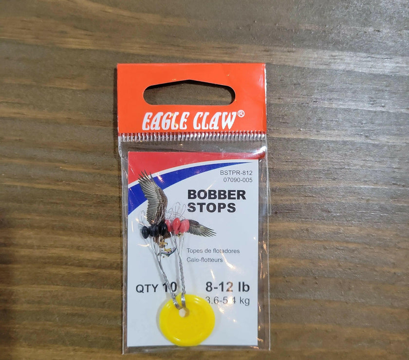 Eagle Claw Bobber Stop 8-12lb Rubber w/Ring (LRG)