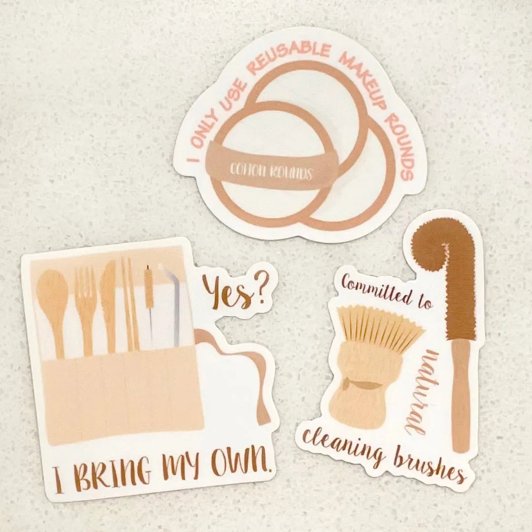  "Yes? I Bring My Own" Sticker Eco Beige Decorative Stickers art-noise.myshopify.com yes-i-bring-my-own-sticker