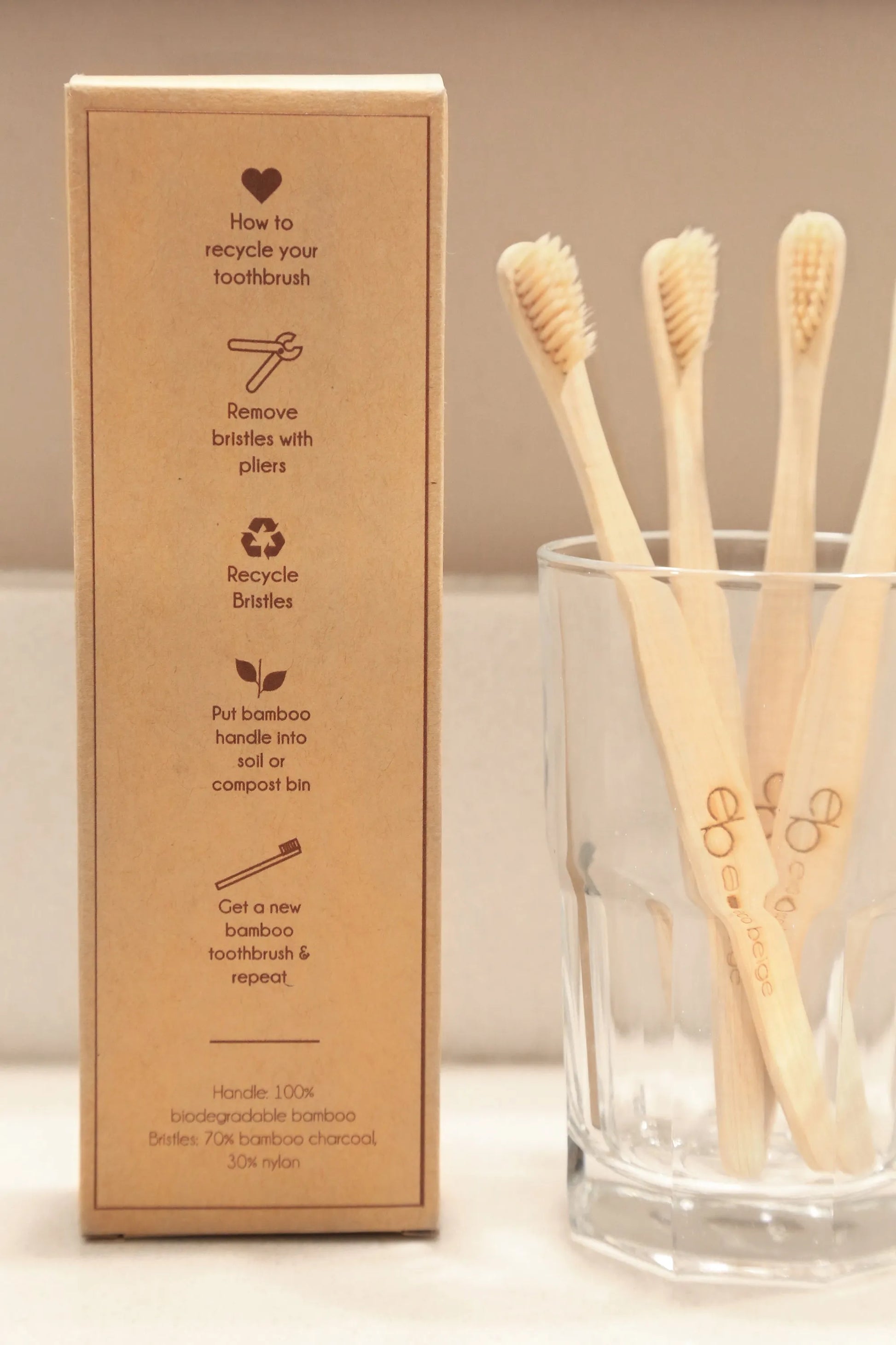  Bamboo Toothbrush Eco Beige Toothbrushes art-noise.myshopify.com bamboo-toothbrush