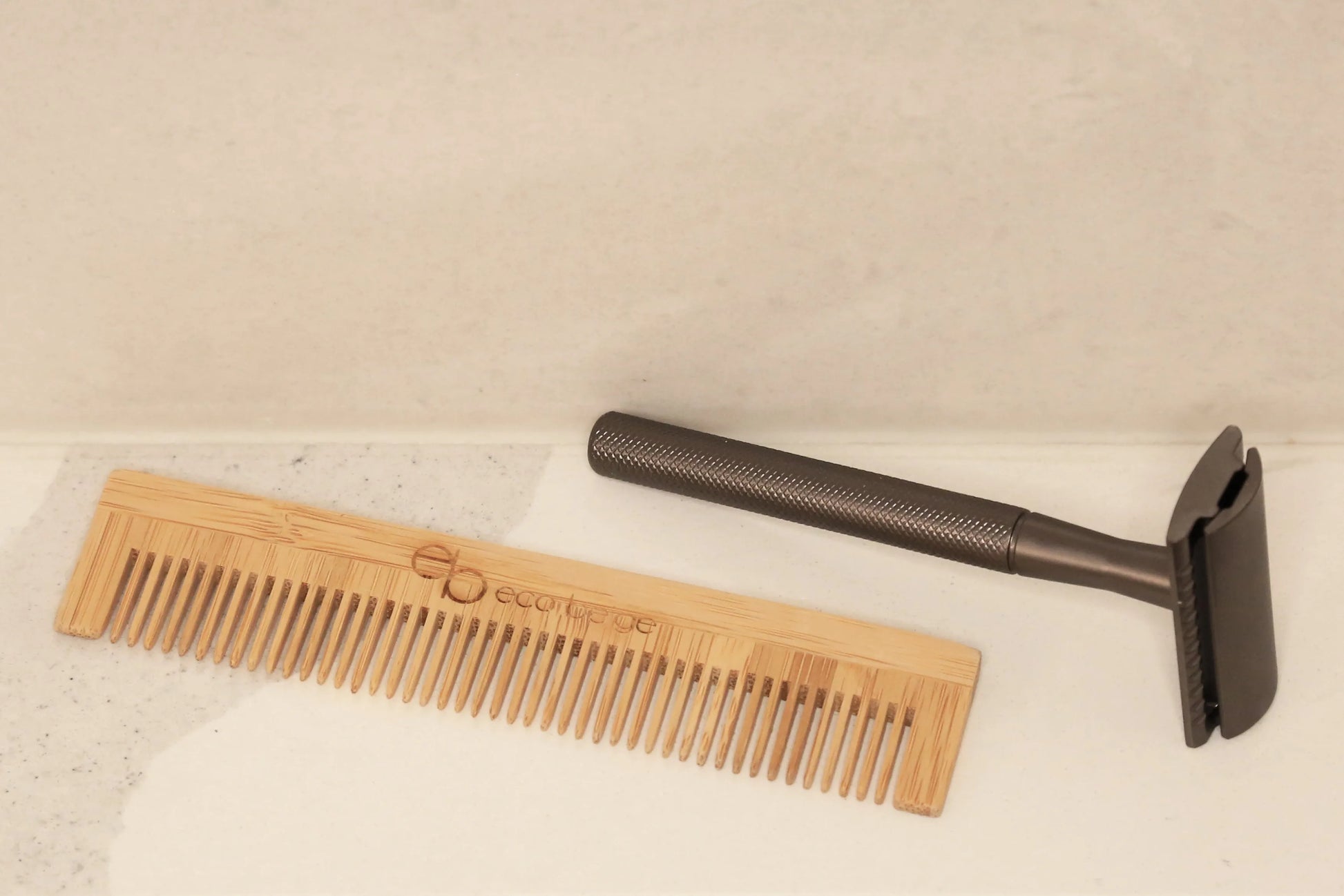  Bamboo Comb Eco Beige Hair Brush art-noise.myshopify.com bamboo-comb