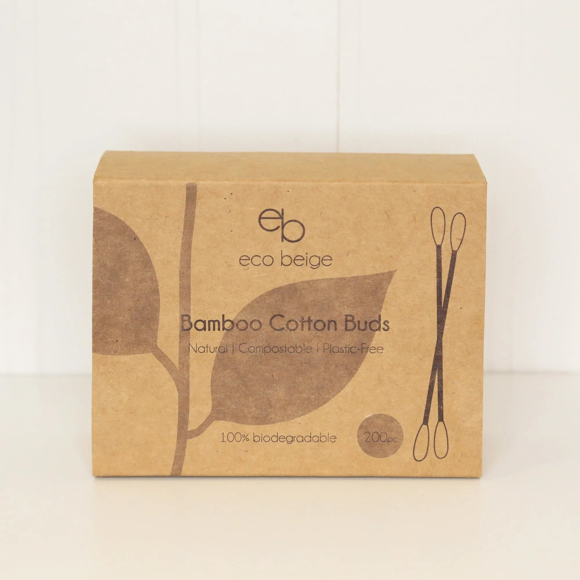  Bamboo Cotton Buds Eco Beige Cotton Swabs art-noise.myshopify.com bamboo-cotton-buds