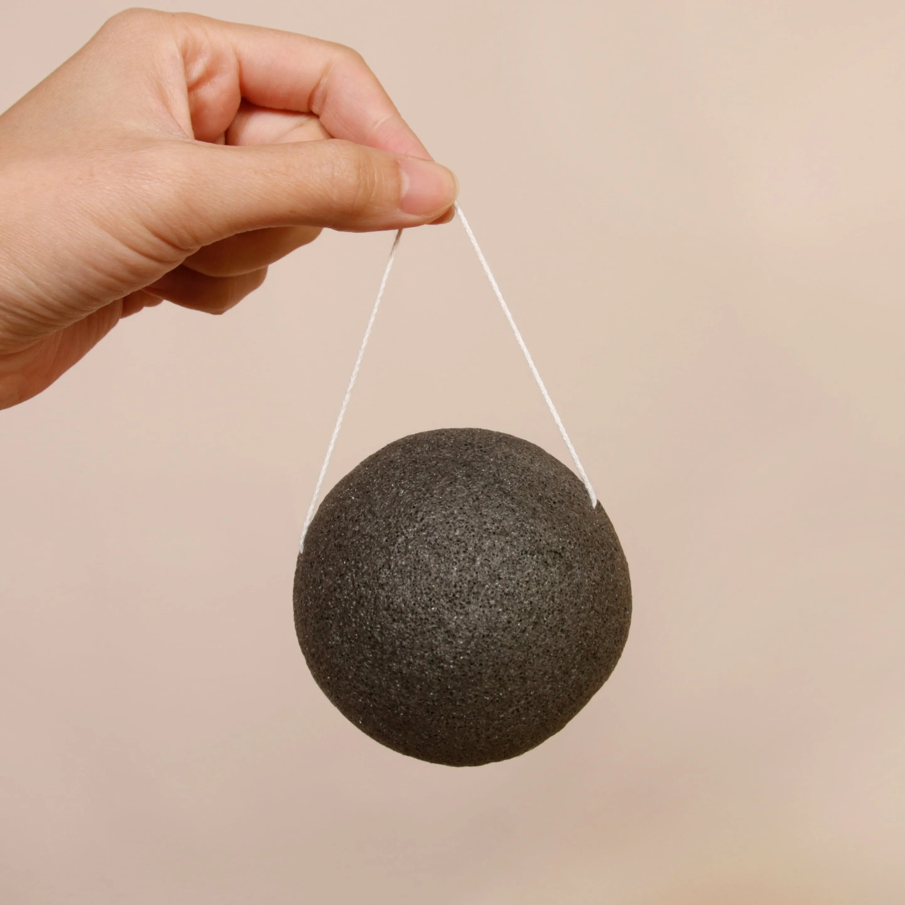  Charcoal Konjac Sponge Eco Beige Bath Sponges & Loofahs art-noise.myshopify.com charcoal-konjac-sponge