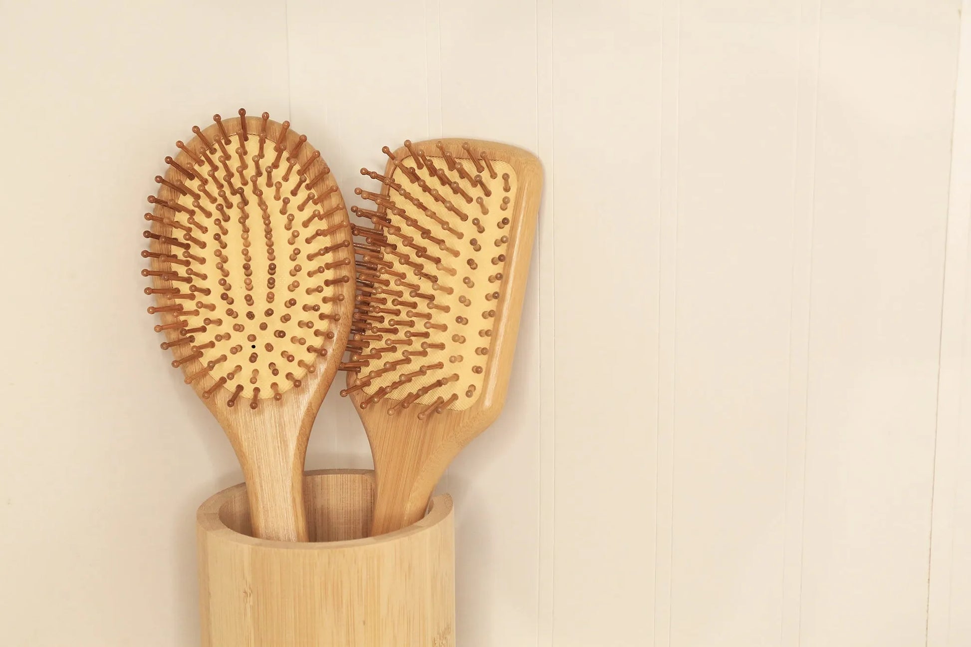  Cushioned Bamboo Hair Brush- Oval Eco Beige Hair Brush art-noise.myshopify.com cushioned-bamboo-hair-brush-oval