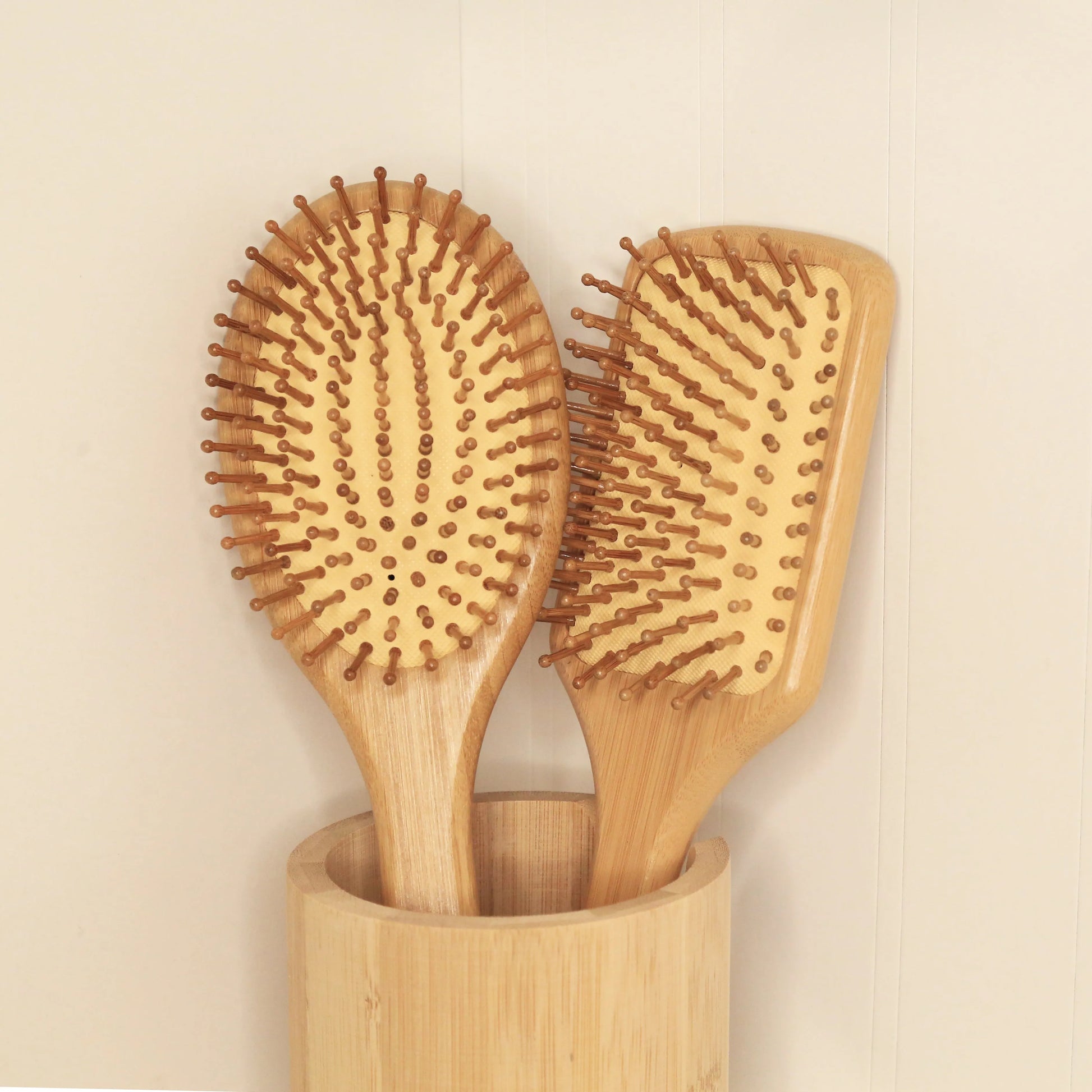  Cushioned Bamboo Hair Brush- Rectangle Eco Beige Hair Brush art-noise.myshopify.com cushioned-bamboo-hair-brush-rectangle