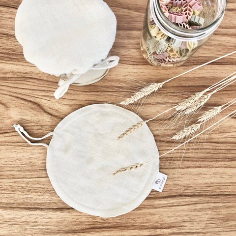 Linen Jar and Bowl Cover