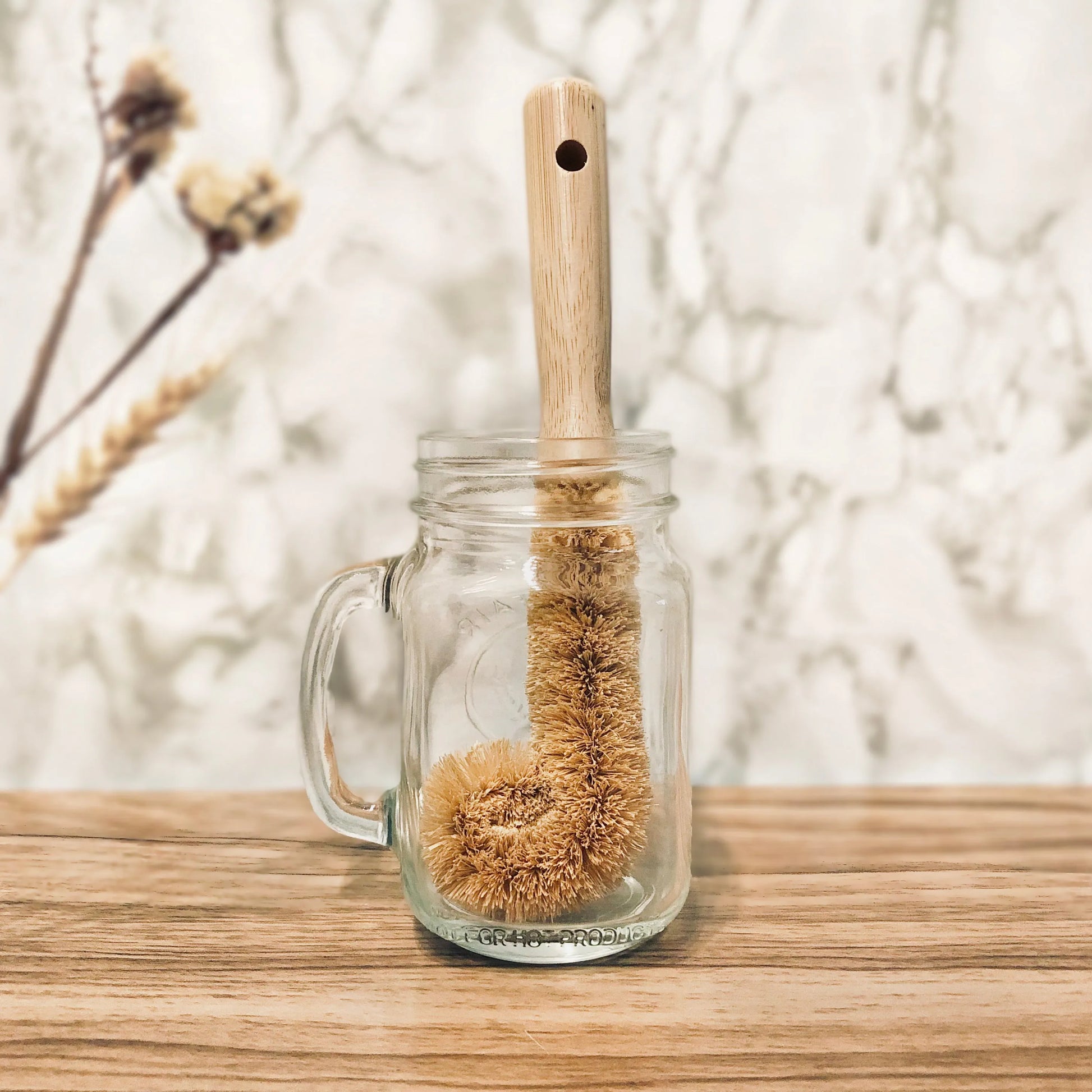  Natural Coconut Bottle Brush Eco Beige Kitchen Cleaning art-noise.myshopify.com natural-coconut-bottle-brush