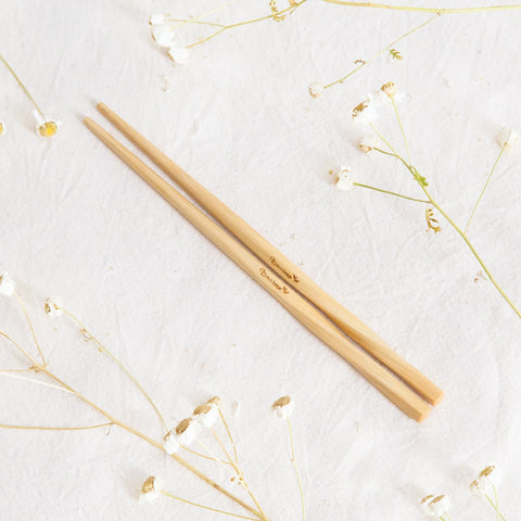 Natural Bamboo Chopsticks Eco Beige Utensils art-noise.myshopify.com natural-bamboo-chopsticks