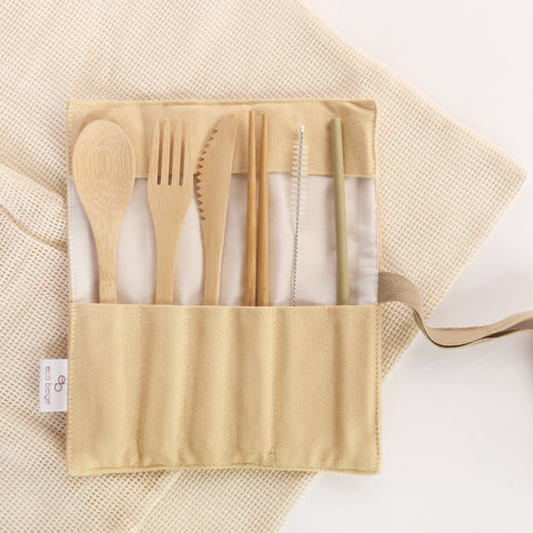 Natural Bamboo Cutlery Set