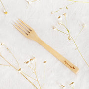  Natural Bamboo Fork Eco Beige Utensils art-noise.myshopify.com natural-bamboo-fork