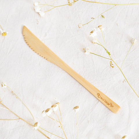  Natural Bamboo Knife Eco Beige Utensils art-noise.myshopify.com natural-bamboo-knife