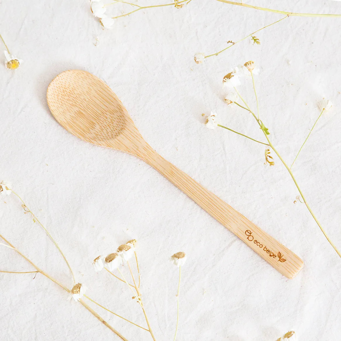  Natural Bamboo Spoon Eco Beige Utensils art-noise.myshopify.com natural-bamboo-spoon