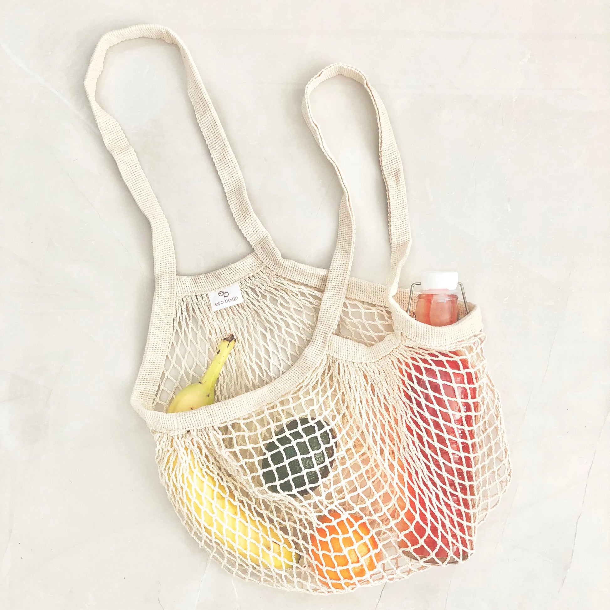  Natural Cotton Netted Shoulder Bag Eco Beige Bags art-noise.myshopify.com natural-cotton-netted-shoulder-bag