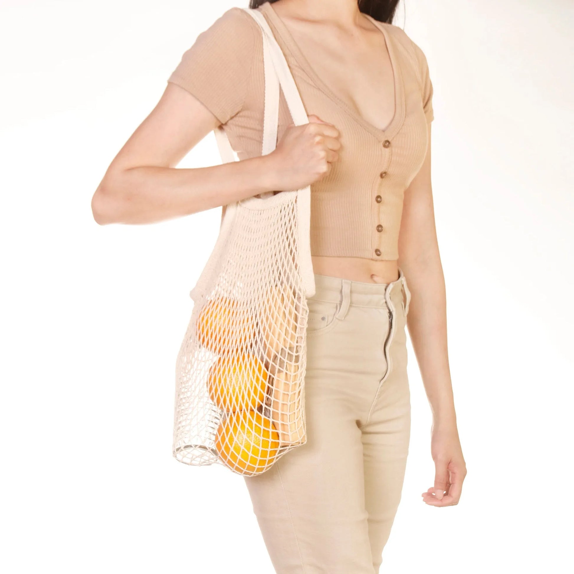  Natural Cotton Netted Shoulder Bag Eco Beige Bags art-noise.myshopify.com natural-cotton-netted-shoulder-bag