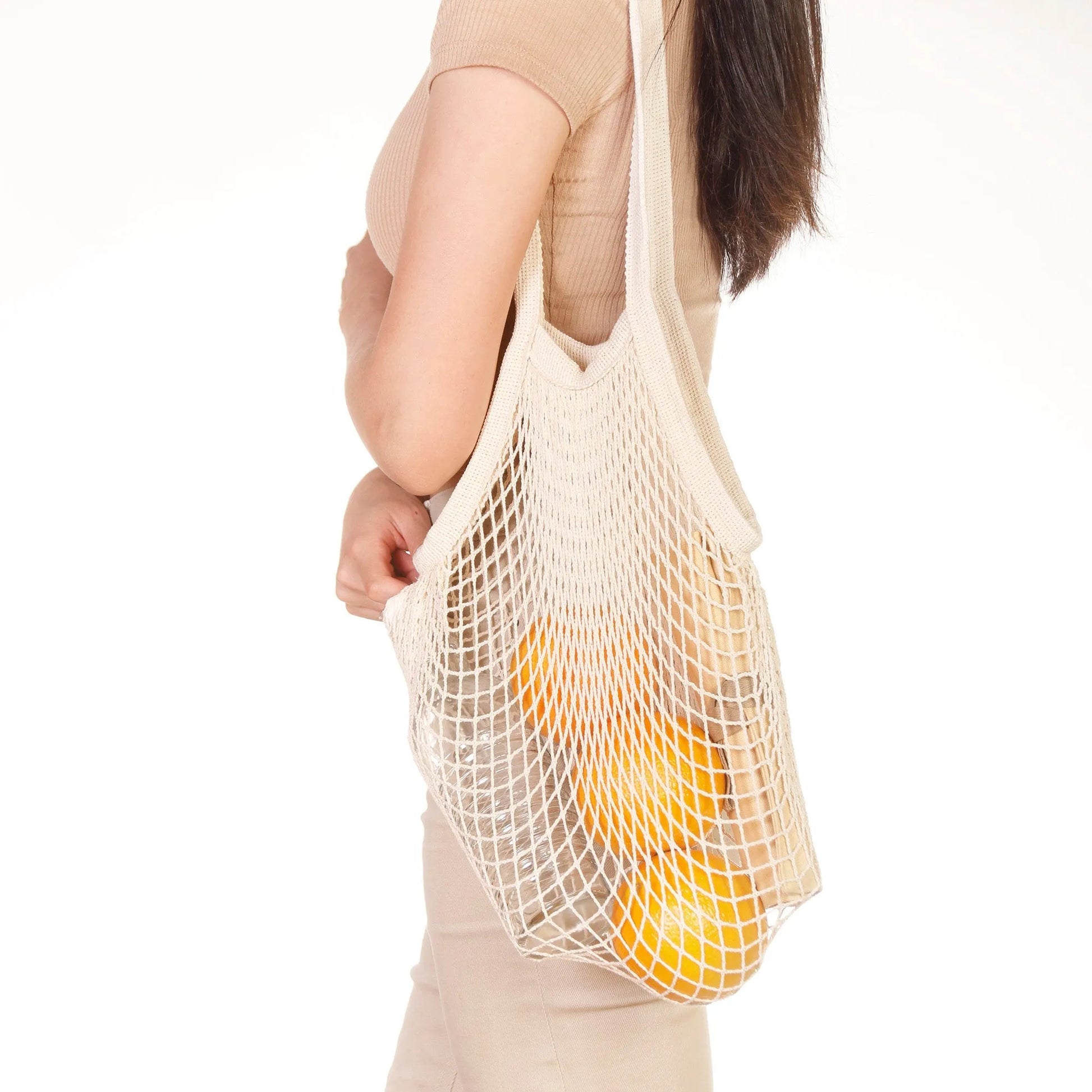  Natural Cotton Netted Shoulder Bag Eco Beige Bags art-noise.myshopify.com natural-cotton-netted-shoulder-bag