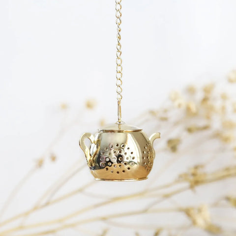  Gold Teapot Tea Infuser Eco Beige Tea Infuser art-noise.myshopify.com gold-teapot-tea-infuser