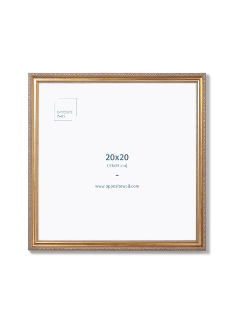 Elena Vintage Frame, 20x20 in | 51x51 cm Opposite Wall Frame art-noise.myshopify.com elena-vintage-frame-20x20-in-51x51-cm