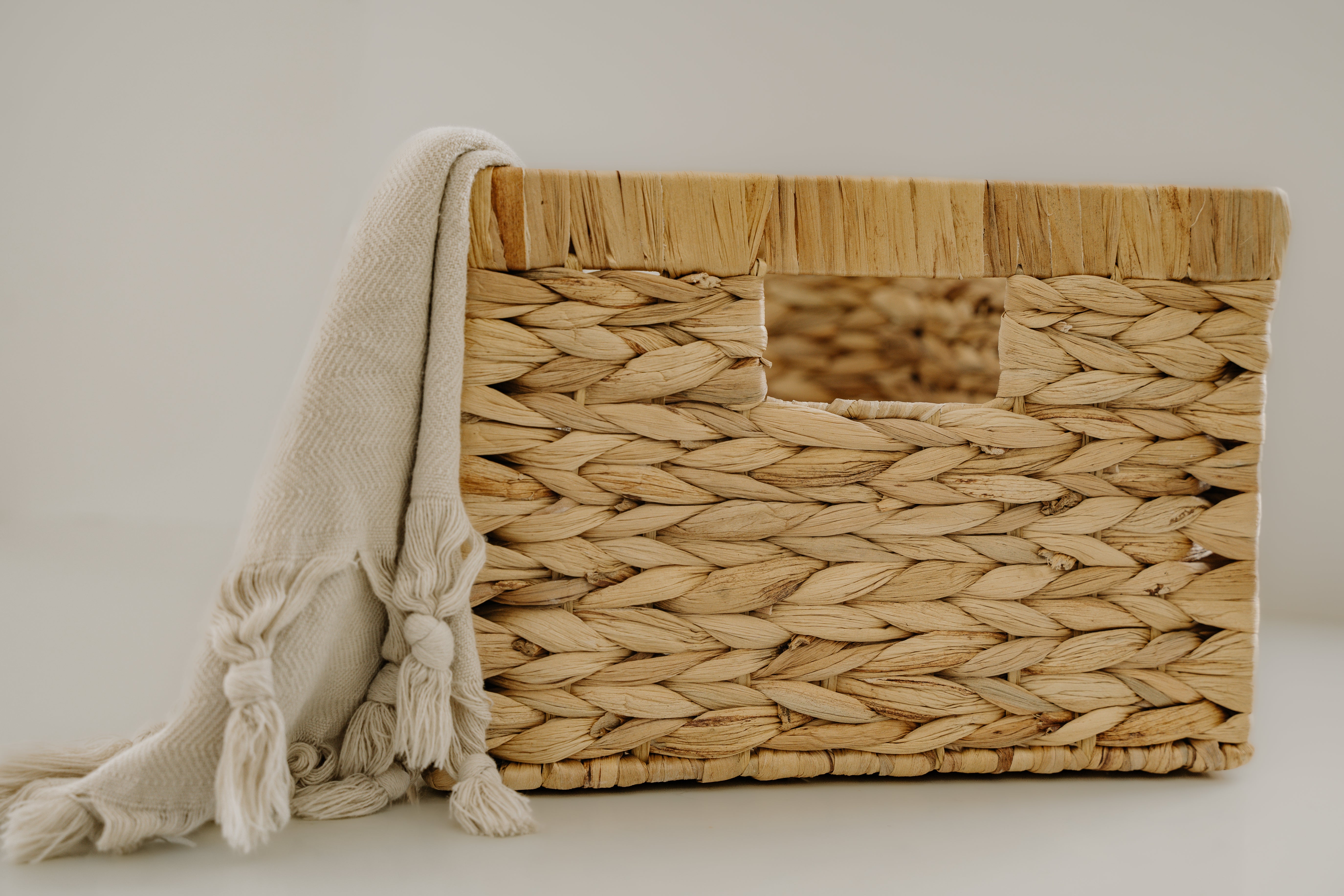 Panier en jacinthe d'eau