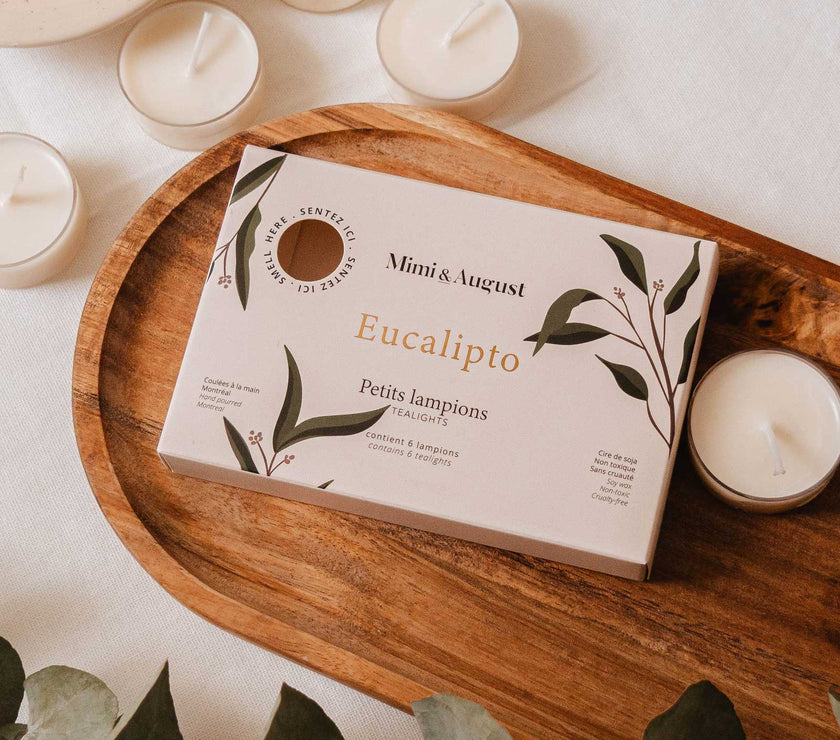 Eucalipto Tealight Candle Set