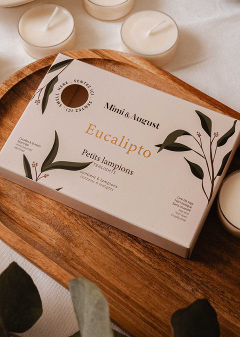 Eucalipto Tealight Candle Set Mimi & August Wax Tarts art-noise.myshopify.com eucalipto-tealight-candle-set