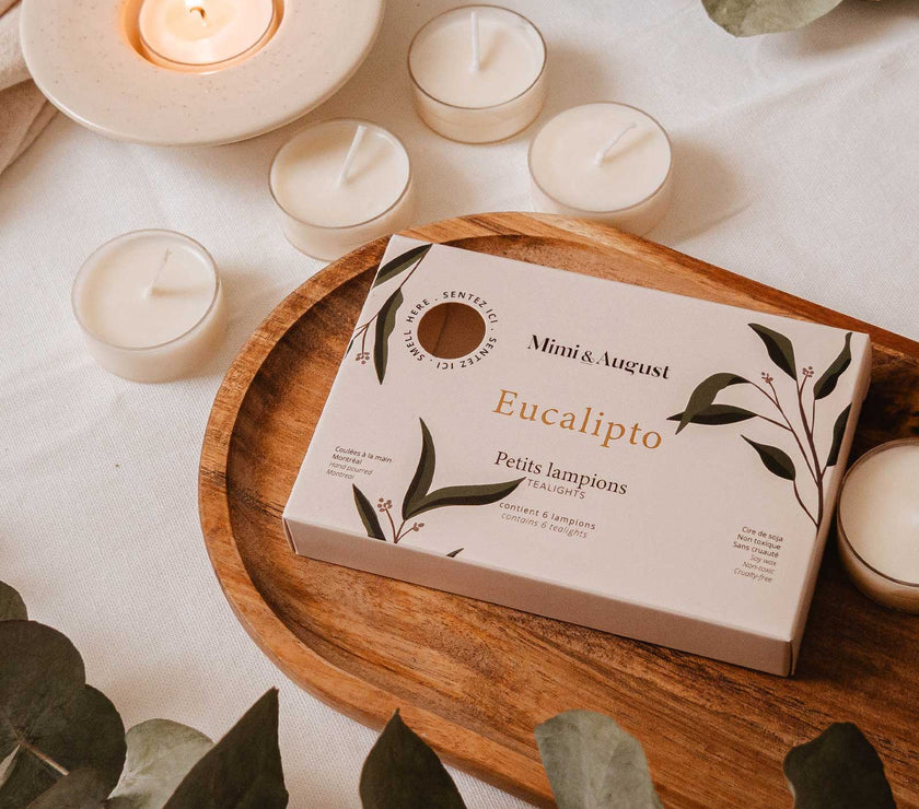 Eucalipto Tealight Candle Set