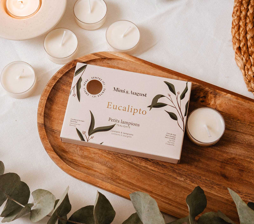 Eucalipto Tealight Candle Set