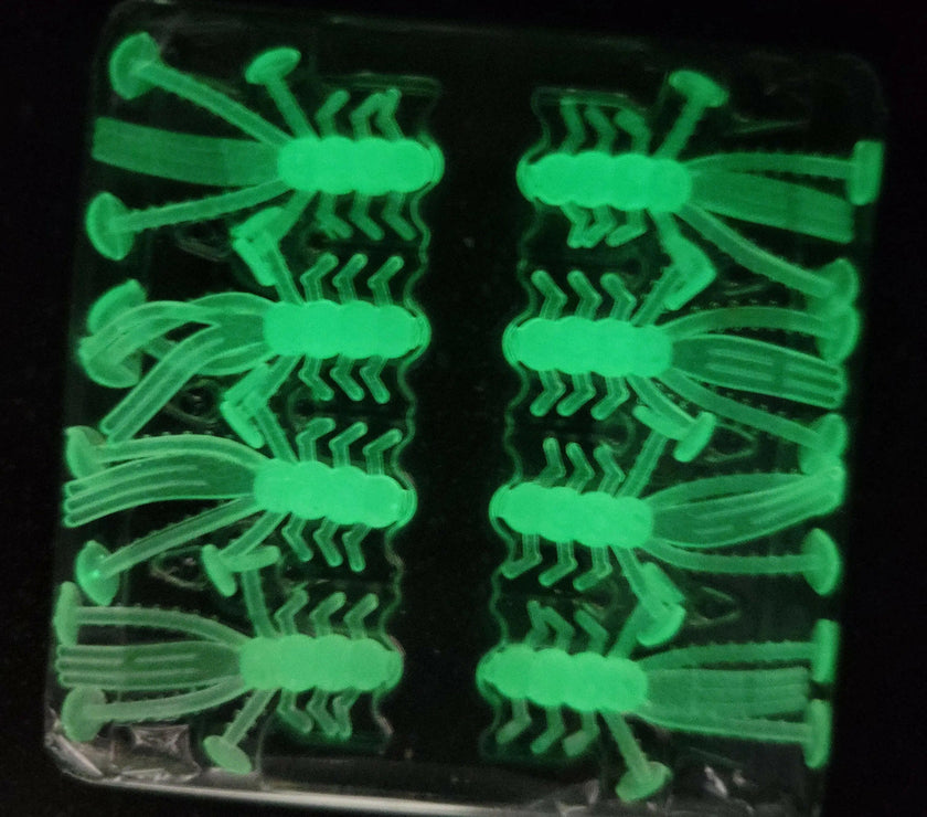 EuroTackle Crazy Critter Bait Superglow 8/pk