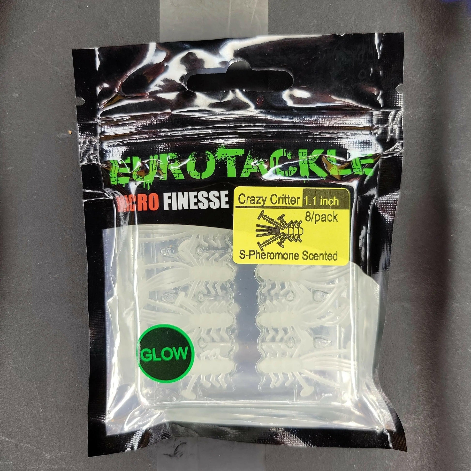 EuroTackle Crazy Critter Bait Superglow 8/pk Stony Tackle Shack Fishing Baits & Lures art-noise.myshopify.com eurotackle-crazy-critter-bait-superglow-8-pk