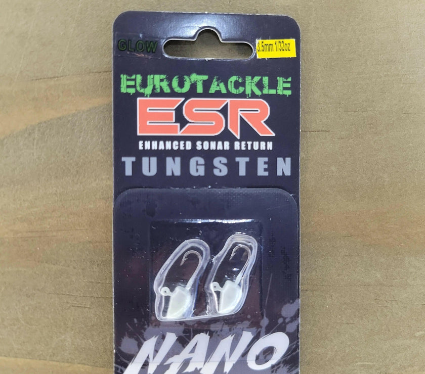 EuroTackle ESR Nano 3.5mm Jig Head White Glow 2pcs