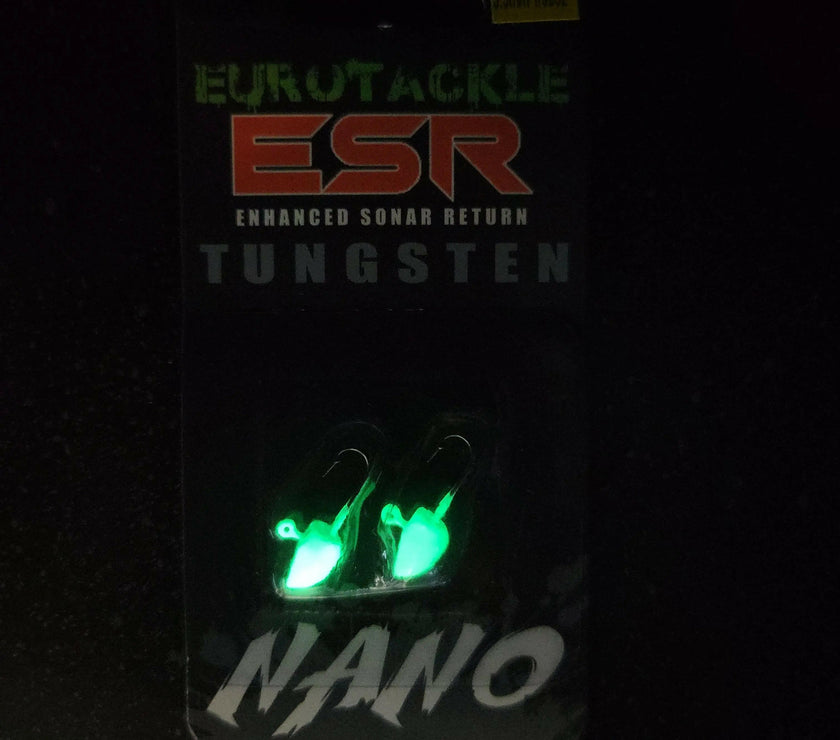 EuroTackle ESR Nano 3.5mm Jig Head White Glow 2pcs