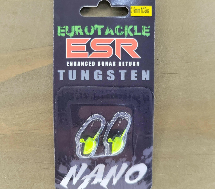 EuroTackle ESR Nano 3.5mm Jig Heads Chartreuse 2pcs