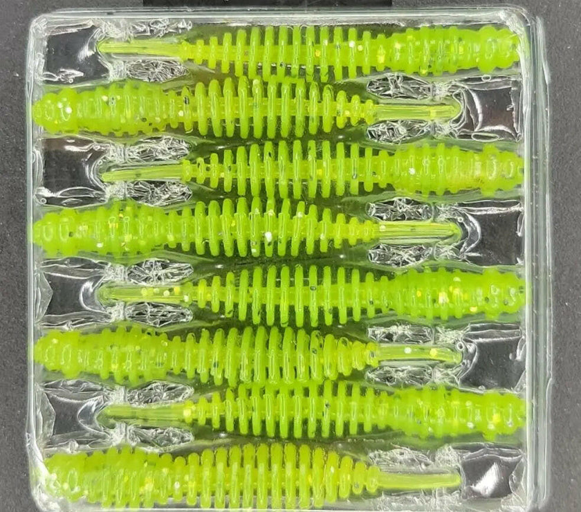 EuroTackle Fat Assasin Bait Chartreuse 8/pk