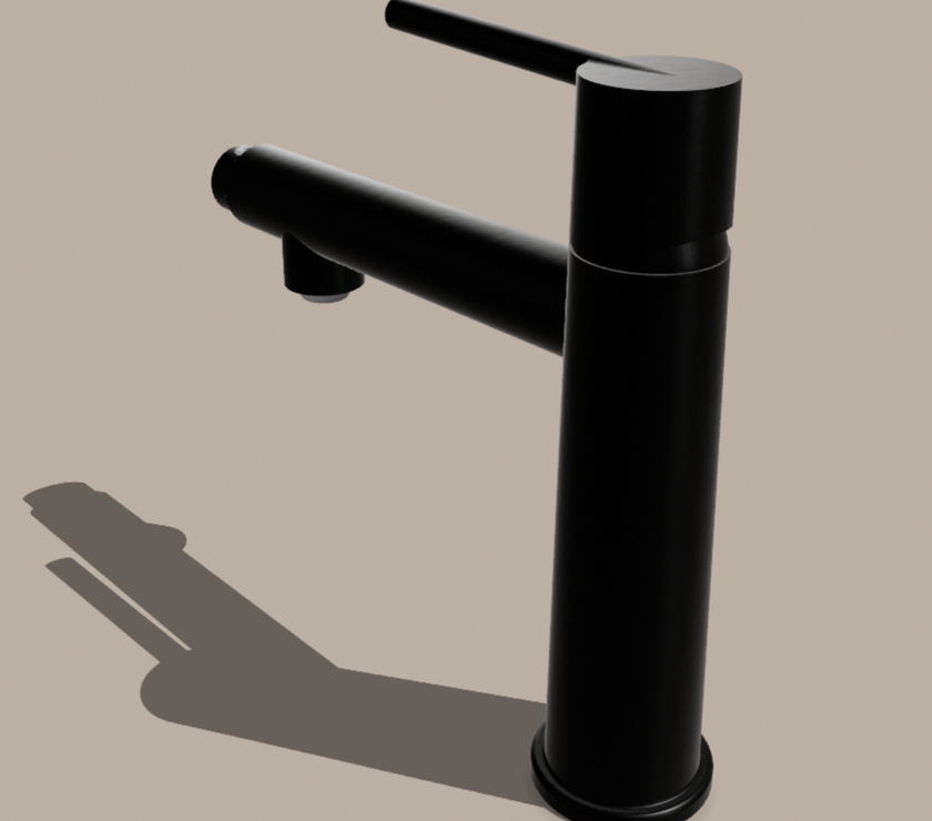 Cylindrix Dual-Flow Bathroom Faucet – Mouthwash Spout, Brass Body