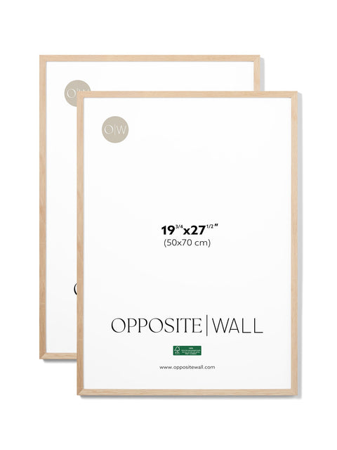 Solid Oak Frame (2 Pack), 19¾x27½ in | 50x70 cm