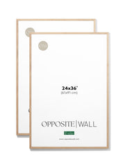 Solid Oak Frame (2 Pack), 24x36 in | 61x91 cm