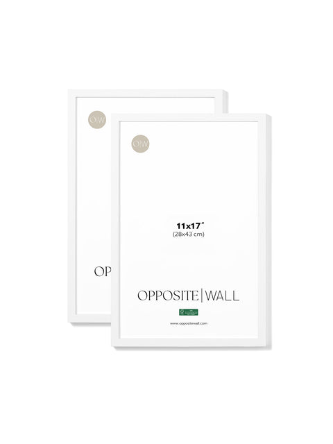 White Oak Frame (2 Pack), 11x17 in | 28x43 cm Opposite Wall Frame art-noise.myshopify.com white-oak-frame-2-pack-11x17-in-28x43-cm