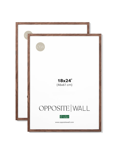 Dark Oak Frame (2 Pack), 18x24 in | 46x61 cm
