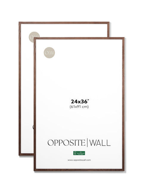Dark Oak Frame (2 Pack), 24x36 in | 61x91 cm
