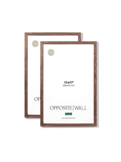 Dark Oak Frame (2 Pack), 11x17 in | 28x43 cm