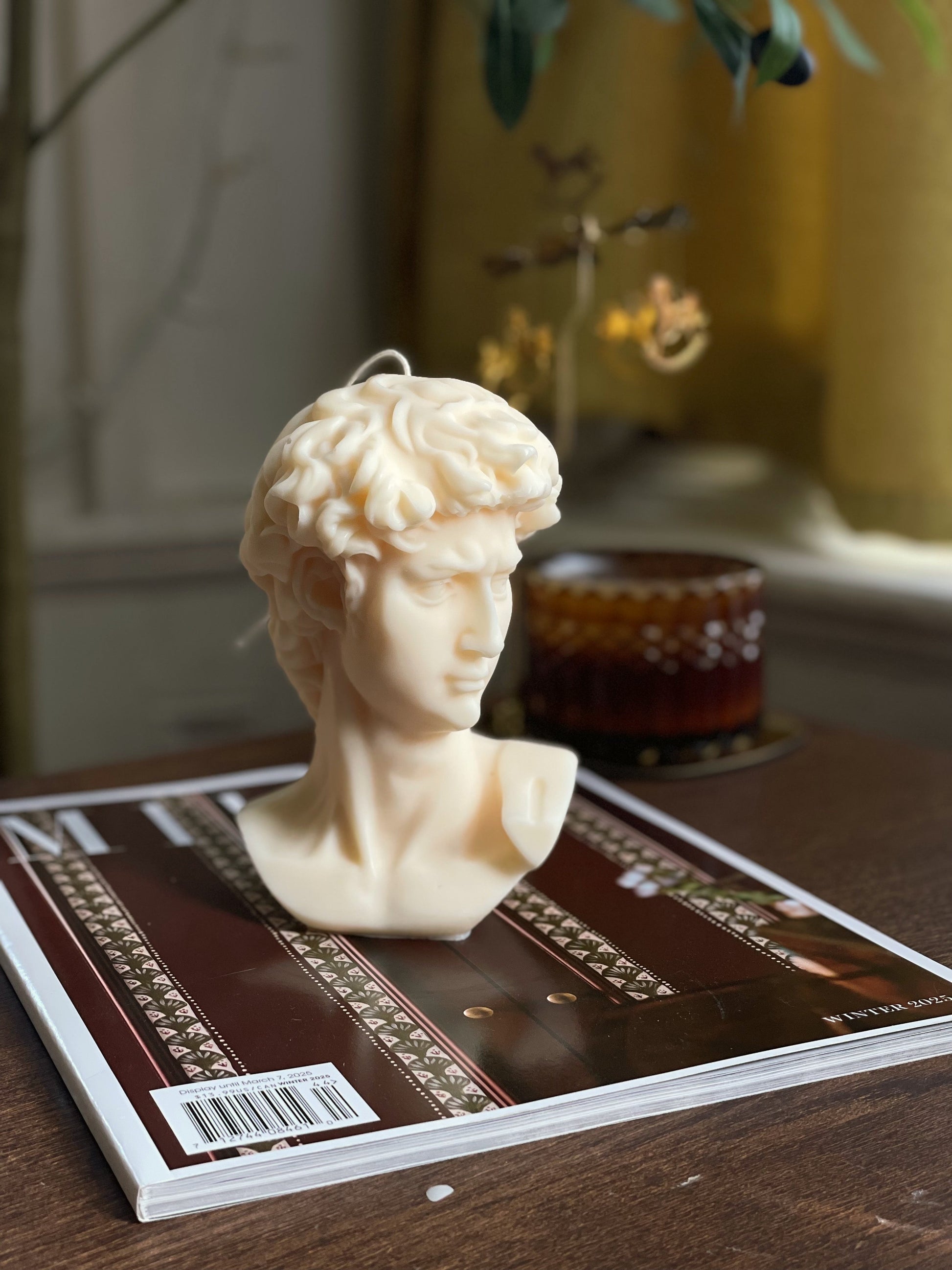 David Bust Eloise and Oliver Sculpture Candle art-noise.myshopify.com david-bust