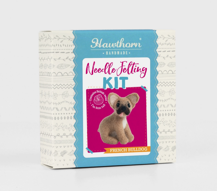 Hawthorn Handmade French Bulldog Mini Needle Felting Kit - Art Noise