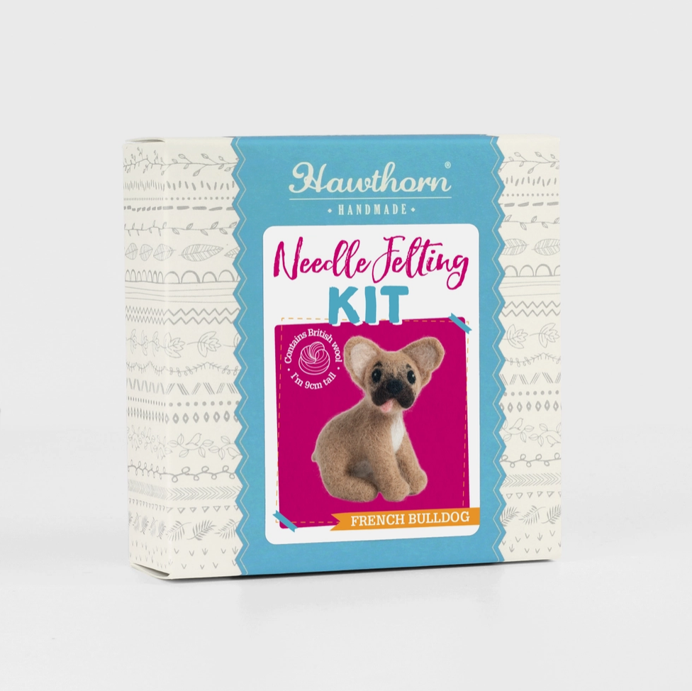 Hawthorn Handmade French Bulldog Mini Needle Felting Kit