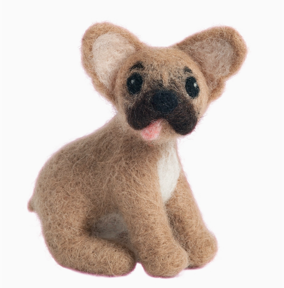 Hawthorn Handmade French Bulldog Mini Needle Felting Kit - Art Noise Hawthorn Handmade French Bulldog Mini Needle Felting Kit Hawthorn Handmade Needlecraft Kits art-noise.myshopify.com hawthorn-handmade-french-bulldog-mini-needle-felting-kit