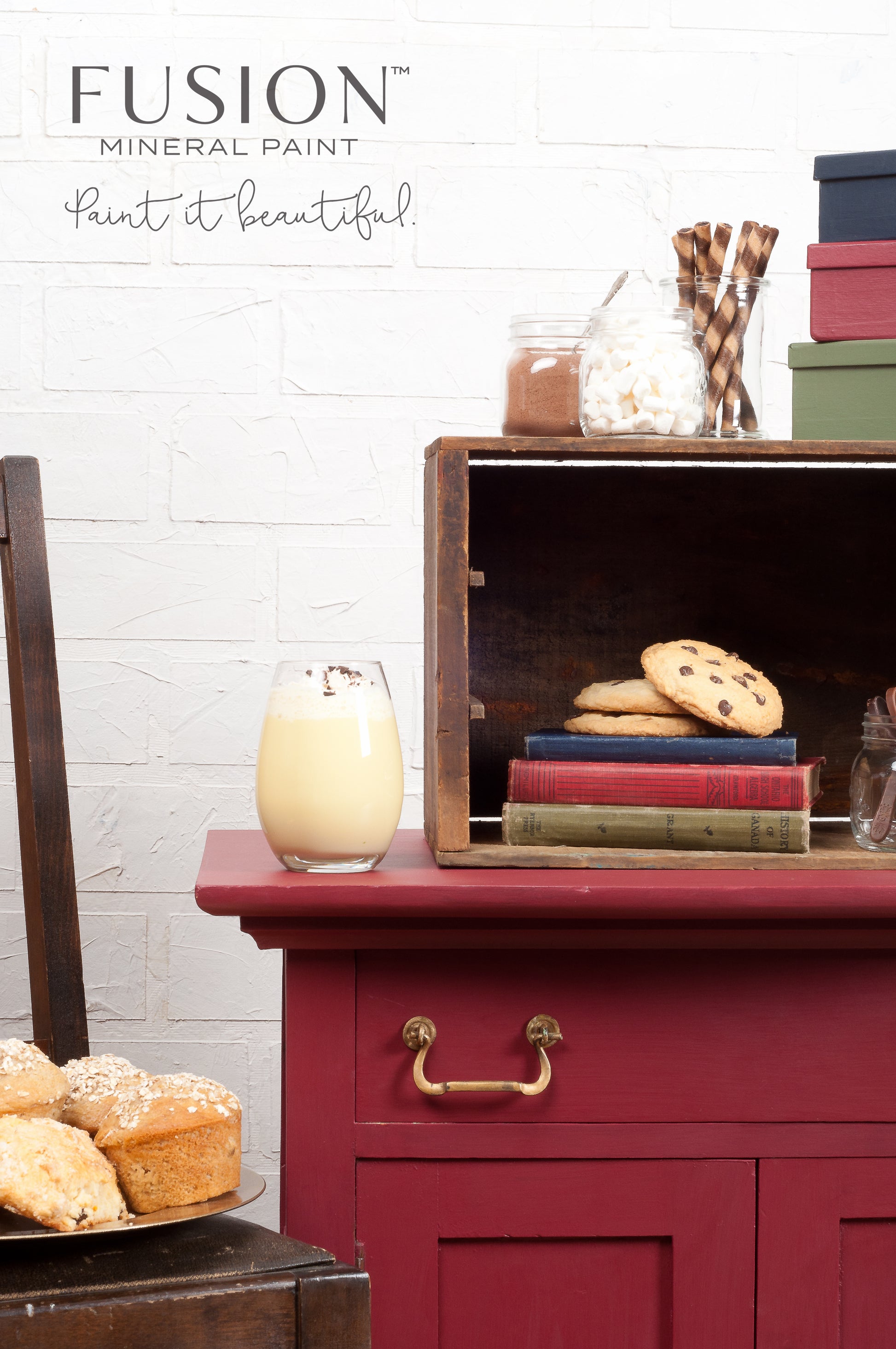 Fusion Mineral Paint Cranberry Homestead House Furniture Paint art-noise.myshopify.com fusion-mineral-paint-cranberry